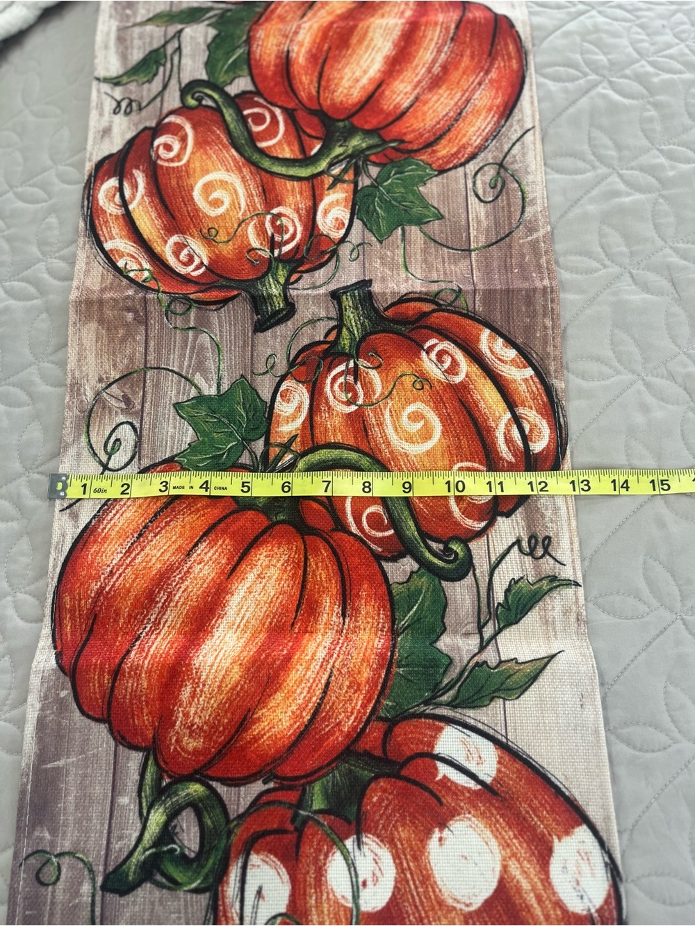 Autumn Pumpkin Table Runner - Picture 2 of 2